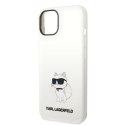 Karl Lagerfeld KLHMP14SSNCHBCH iPhone 14 6,1" hardcase biały/white Silicone Choupette MagSafe