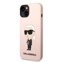 Karl Lagerfeld KLHMP14SSNIKBCP iPhone 14 6,1" hardcase różowy/pink Silicone Ikonik Magsafe