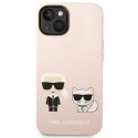 Karl Lagerfeld KLHMP14SSSKCI iPhone 14 6,1" hardcase jasnoróżowy/light pink Silicone Karl & Choupette Magsafe