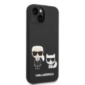 Karl Lagerfeld KLHMP14SSSKCK iPhone 14 6,1" hardcase czarny/black Liquid Silicone Karl & Choupette Magsafe