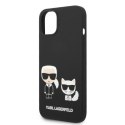 Karl Lagerfeld KLHMP14SSSKCK iPhone 14 6,1" hardcase czarny/black Liquid Silicone Karl & Choupette Magsafe