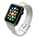Karl Lagerfeld Pasek KLAWMSLCW Apple Watch 38/40/41mm biały/white strap Silicone Choupette Heads