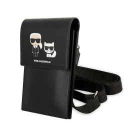 Karl Lagerfeld Torebka KLWBSAKCHSK czarny/black Embossed Ikonik Karl & Choupette