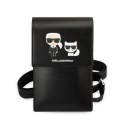 Karl Lagerfeld Torebka KLWBSAKCHSK czarny/black Embossed Ikonik Karl & Choupette