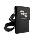 Karl Lagerfeld Torebka KLWBSAKCHSK czarny/black Embossed Ikonik Karl & Choupette