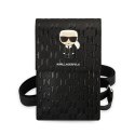 Karl Lagerfeld Torebka KLWBSAMIPK czarny/black Ikonik Karl Monogram Patch