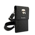 Karl Lagerfeld Torebka KLWBSAMIPK czarny/black Ikonik Karl Monogram Patch