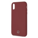Mercedes MEHCI61SILRE iPhone Xr czerwony/red hardcase Silicone Line