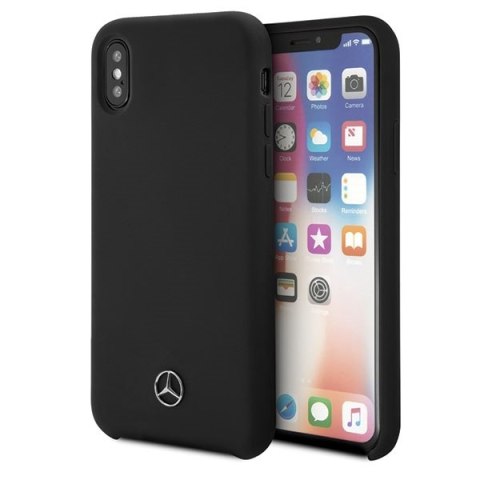 Mercedes MEHCPXSILBK iPhone X/ Xs /Xs hardcase czarny/black Silicone Line
