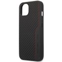 AMG AMHCP13MDEBK iPhone 13 6.1" czarny/black hardcase Leather&Carbon Red Stitching