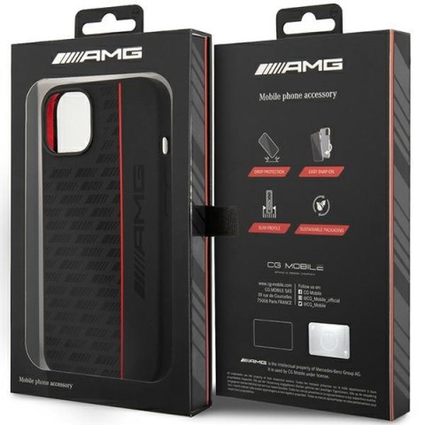 AMG AMHCP14S2SPCK iPhone 14 6,1" czarny/black hardcase Silicone Carbon Pattern