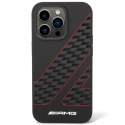 AMG AMHMP14X2SCFR iPhone 14 Pro Max 6,7" czarny/black hardcase Checkered Flag Pattern MagSafe