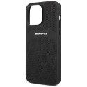 AMG AMHMP14XOSDBK iPhone 14 Pro Max 6,7" czarny/black hardcase Leather Curved Lines MagSafe