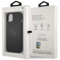 Etui BMW BMHCP13MREELK iPhone 13 6.1" czarny/black hardcase Leather Emboss