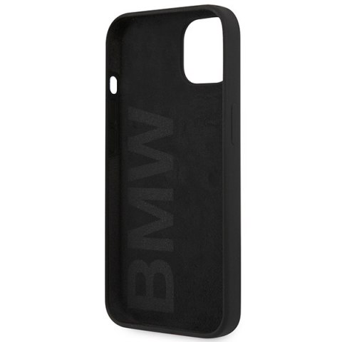 Etui BMW BMHCP13MSLBLBK iPhone 13 6.1" czarny/black hardcase Silicone Signature Logo