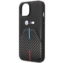 Etui BMW BMHCP14S22NSTB iPhone 14 6.1" czarny/black Stamped Tricolor Stripe