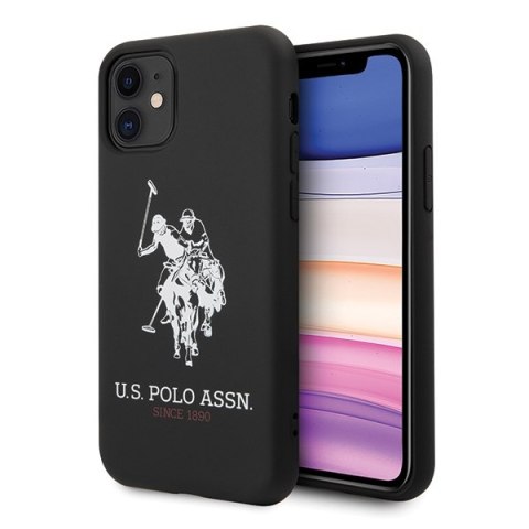 US Polo USHCN61SLHRBK iPhone 11 czarny/black Silicone Collection