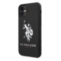 US Polo USHCN61SLHRBK iPhone 11 czarny/black Silicone Collection