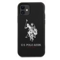 US Polo USHCN61SLHRBK iPhone 11 czarny/black Silicone Collection