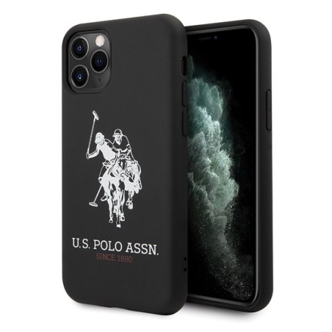 US Polo USHCN65SLHRBK iPhone 11 Pro Max czarny/black Silicone Collection