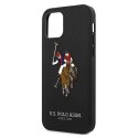 US Polo USHCP12LPUGFLBK iPhone 12 Pro Max 6,7" czarny/black Polo Embroidery Collection