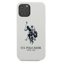 US Polo USHCP12LSLHRWH iPhone 12 Pro Max 6,7" biały/white Silicone Collection