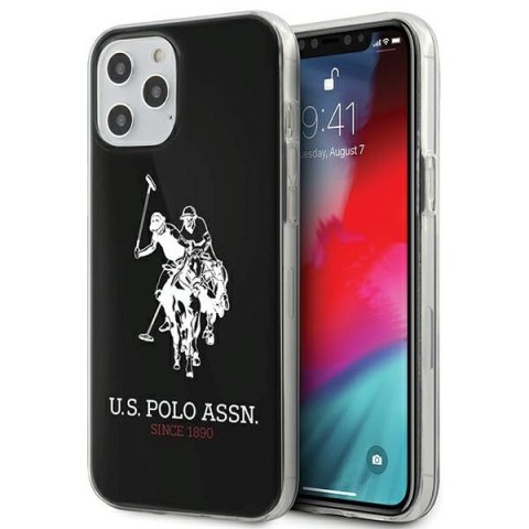 US Polo USHCP12LTPUHRBK iPhone 12 Pro Max 6,7" czarny/black Shiny Big Logo