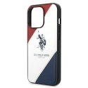 US Polo USHCP14XPSO3 iPhone 14 Pro Max 6,7" biały/white Tricolor Embossed