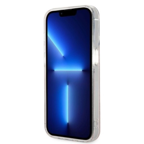 Zestaw Guess GUBPP14XH4EACSP Case+ Charger iPhone 14 Pro Max 6,7" różowy/pink hard case 4G Print MagSafe