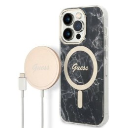 Zestaw Guess GUBPP14XHMEACSK Case+ Charger iPhone 14 Pro Max 6,7