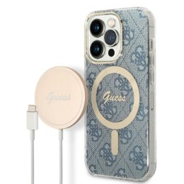 Zestaw Guess GUBPP14LH4EACSB Case+ Charger iPhone 14 Pro 6,1