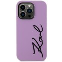 Karl Lagerfeld KLHCN61SKSVGU iPhone 11 / Xr 6.1" purpurowy/purple hardcase Silicone Signature