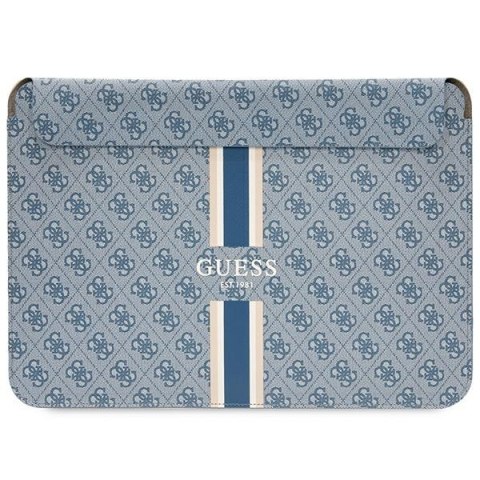 Guess Sleeve GUCS14P4RPSB 14" niebieski/ blue 4G Printed Stripes