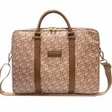 Guess Torba GUCB15HGCFSEW 16" brązowy/brown GCube Stripes