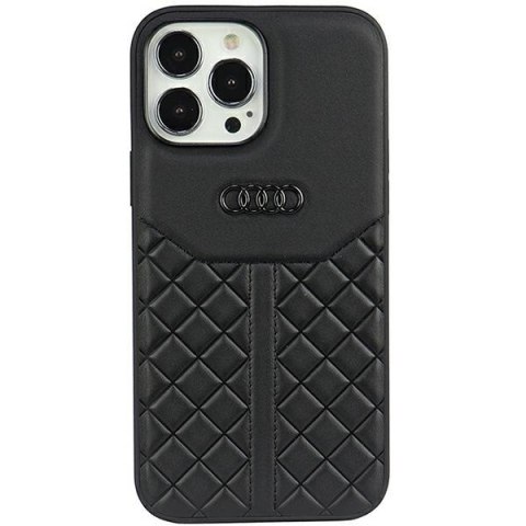 Audi Genuine Leather iPhone 13 Pro / 13 6.1" czarny/black hardcase AU-TPUPCIP13P-Q8/D1-BK