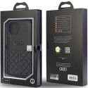 Audi Genuine Leather iPhone 14 6.1" czarny/black hardcase AU-TPUPCIP14-Q8/D1-BK