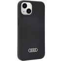 Audi Silicone Case iPhone 14 6.1" czarny/black hardcase AU-LSRIP14-Q3/D1-BK