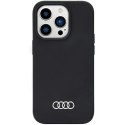 Audi Silicone Case iPhone 14 Pro 6.1" czarny/black hardcase AU-LSRIP14P-Q3/D1-BK