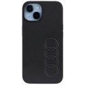 Audi Synthetic Leather iPhone 14 6.1" czarny/black hardcase AU-TPUPCIP14-TT/D1-BK