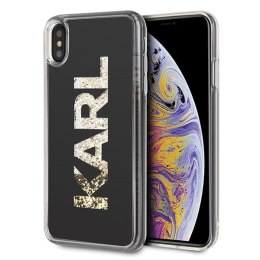 Karl Lagerfeld KLHCI65KAGBK iPhone Xs Max czarny/black Karl logo Glitter