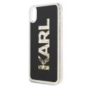 Karl Lagerfeld KLHCI65KAGBK iPhone Xs Max czarny/black Karl logo Glitter