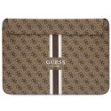 Guess Sleeve GUCS16P4RPSW 16" brązowy/ brown 4G Printed Stripes