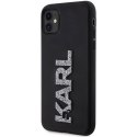 Karl Lagerfeld KLHCN613DMBKCK iPhone 11 / Xr 6.1" czarny/black hardcase 3D Rubber Glitter Logo