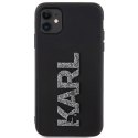 Karl Lagerfeld KLHCN613DMBKCK iPhone 11 / Xr 6.1" czarny/black hardcase 3D Rubber Glitter Logo