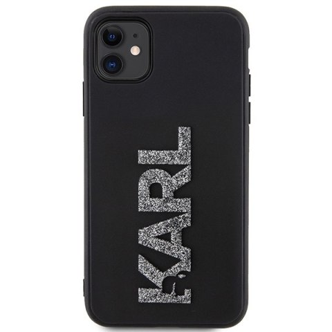Karl Lagerfeld KLHCN613DMBKCK iPhone 11 / Xr 6.1" czarny/black hardcase 3D Rubber Glitter Logo