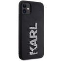 Karl Lagerfeld KLHCN613DMBKCK iPhone 11 / Xr 6.1" czarny/black hardcase 3D Rubber Glitter Logo