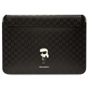 Karl Lagerfeld Sleeve KLCS16SAKHPKK 16" czarny/black Saffiano Monogram Ikonik