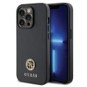 Guess GUHCP14LPS4DGPK iPhone 14 Pro 6.1" czarny/black hardcase Strass Metal Logo