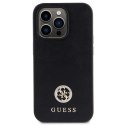 Guess GUHCP14LPS4DGPK iPhone 14 Pro 6.1" czarny/black hardcase Strass Metal Logo