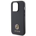 Guess GUHCP14LPS4DGPK iPhone 14 Pro 6.1" czarny/black hardcase Strass Metal Logo